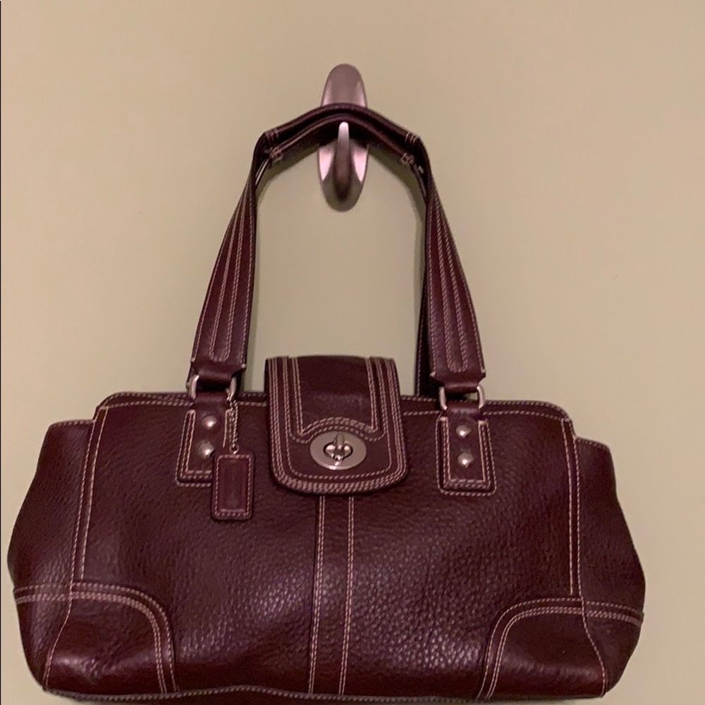 Coach Hamilton Brown leather satchel